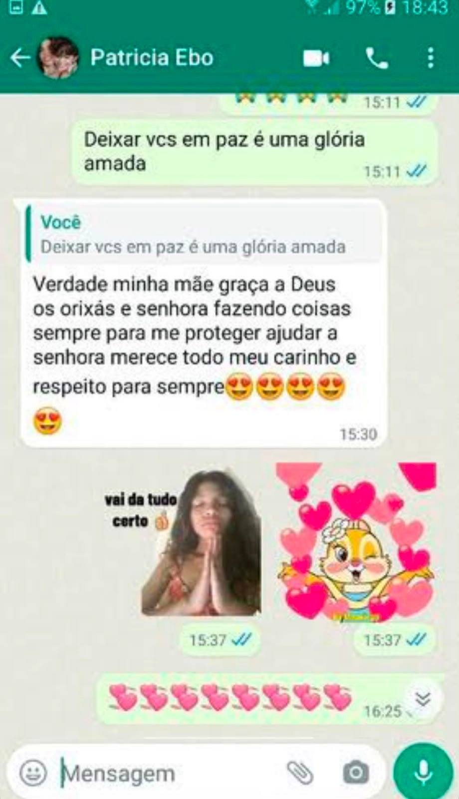Depoimento WhatsApp Jussara